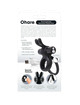 screaming o - ring rechargeable double with rabbit hare black D-212513