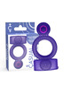 Cockring com Vibração Casual Love Double Pleasure Roxo