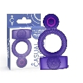 Cockring com Vibração Casual Love Double Pleasure Roxo