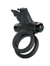 pretty love - double vibrating ring with black stimulator D-233397