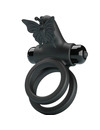 pretty love - double vibrating ring with black stimulator D-233397