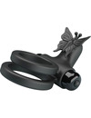 pretty love - double vibrating ring with black stimulator D-233397