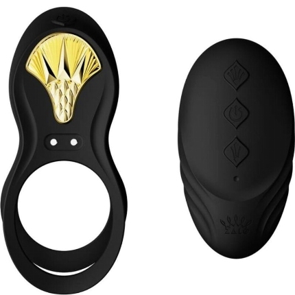 zalo - bayek anillo vibrador control remoto parejas negro