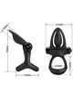 Pretty love - anillo vibrador 10 vibraciones silicona negro