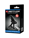 pretty love - vibrating ring 10 vibrations black silicone D-236073