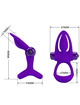 Pretty love - anillo vibrador 10 vibraciones silicona violeta