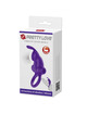 pretty love - anillo vibrador i conejo para pene morado