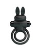 pretty love - anillo vibrador iii conejo para pene negro