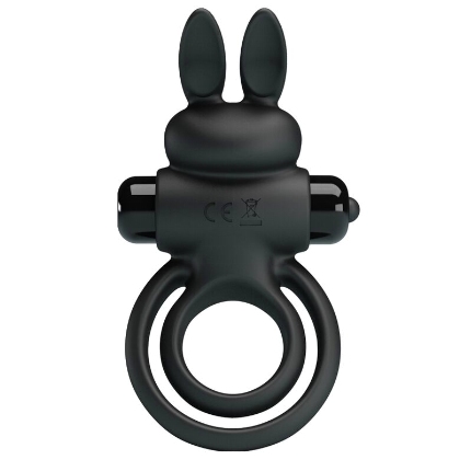 Cockring com Vibração Pretty Love Rabbit Preto