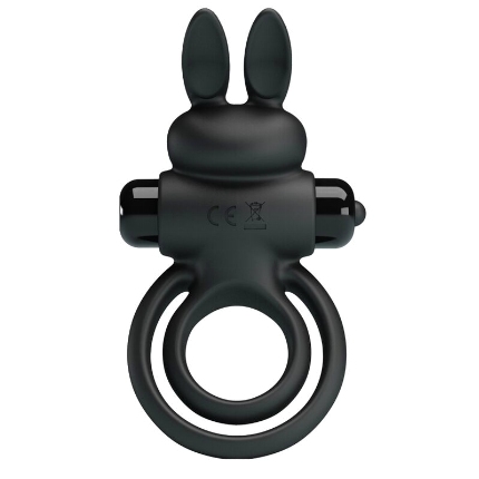 pretty love - vibrator iii rabbit ring for black penis D-237572