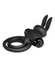 pretty love - anillo vibrador iii conejo para pene negro