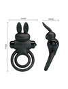 pretty love - vibrator iii rabbit ring for black penis D-237572