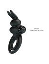 pretty love - vibrator iii rabbit ring for black penis D-237572