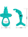 pretty love - figgy green rabbit vibrator ring D-238083