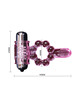 Cockring com Vibração Baile Língua Rosa