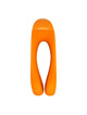 satisfyer - candy cane vibrador dedo naranja
