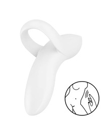 satisfyer - bold lover dedal vibrador blanco
