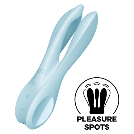satisfyer - threesome 1 vibrador azul