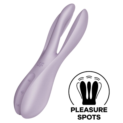 satisfyer - vibrador threesome 2 preto