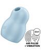 satisfyer - pro to go 1 estimulador y vibrador doble rojo