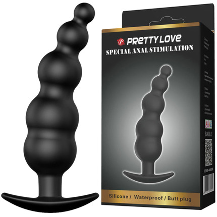 Plug Anal Pretty Love Special Preto 11.8 cm,D-212730