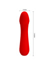 pretty love - cetus rechargeable vibrator red D-238714