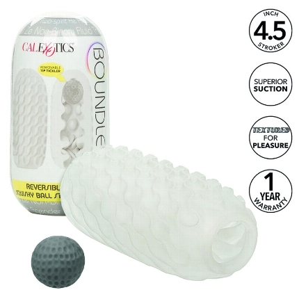 california exotics - boundless reversible squishy ball stroke yellow D-238412