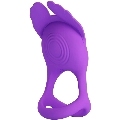 pretty love - anillo vibrador silas 7 vibraciones silicona lila