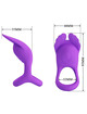 pretty love - anillo vibrador silas 7 vibraciones silicona lila