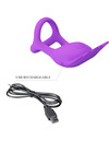 pretty love - vibrant penis ring 7 vibrations purple silicone D-238733