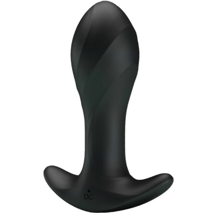 Plug Anal Pretty Love com Vibração Preto,D-220374