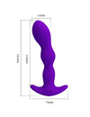 Plug Anal Pretty Love Massager com Vibração Roxo,D-220435