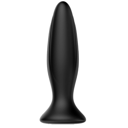 mr play - rechargeable black vibrator anal plug D-226634