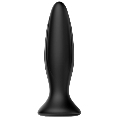 mr play - rechargeable black vibrator anal plug