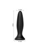 mr play - rechargeable black vibrator anal plug D-226634