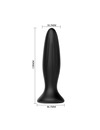 mr play - rechargeable black vibrator anal plug D-226634