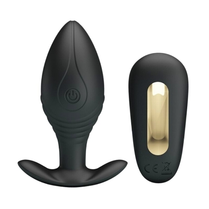 pretty love - regina anal plug rechargeable vibrator black D-237566