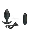 pretty love - regina anal plug rechargeable vibrator black D-237566