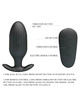 Plug Anal Pretty Love Kelly com Vibração Preto,D-237568