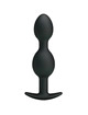 pretty love - silicone anal balls 12.5 cm black D-211807