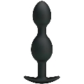 Plug Anal Pretty Love Balls Preto 12.5 cm