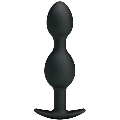 pretty love - silicone anal balls 12.5 cm black