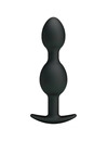 pretty love - silicone anal balls 12.5 cm black D-211807