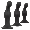 3x Plug Anal Calexotics Wavy Kit Preto