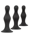 3x Plug Anal Calexotics Wavy Kit Preto,D-233069