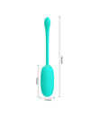 pretty love - julius waterproof-rechargeable vibrating egg aqua green D-238700