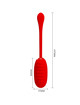 pretty love - kirk huevo vibrador recargable rojo