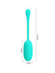 pretty love - kirk rechargeable vibrating egg aqua green D-238703