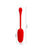 pretty love - vibrating egg with red rechargeable marine texture D-238711