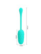 pretty love - huevo vibrador con textura marina recargable verde agua
